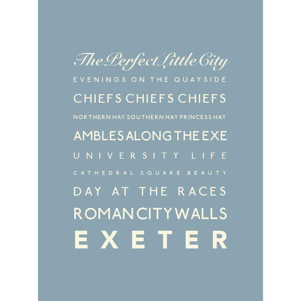 Exeter Typographic Print-SeaKisses