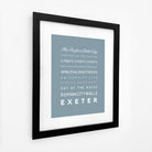 Exeter Typographic Print-SeaKisses