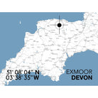 Exmoor Landmark Map-SeaKisses