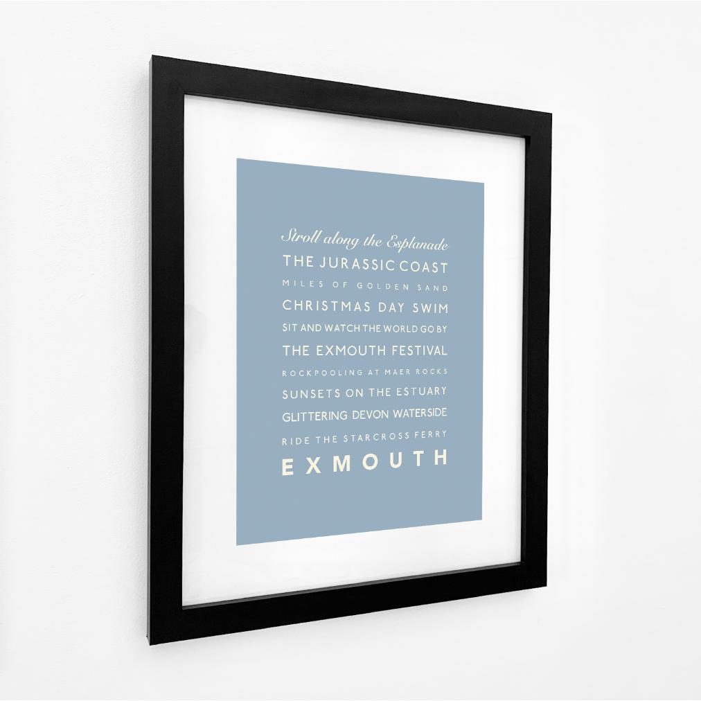 Exmouth Typographic Print-SeaKisses