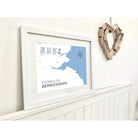 Eyemouth Coastal Map Print-SeaKisses