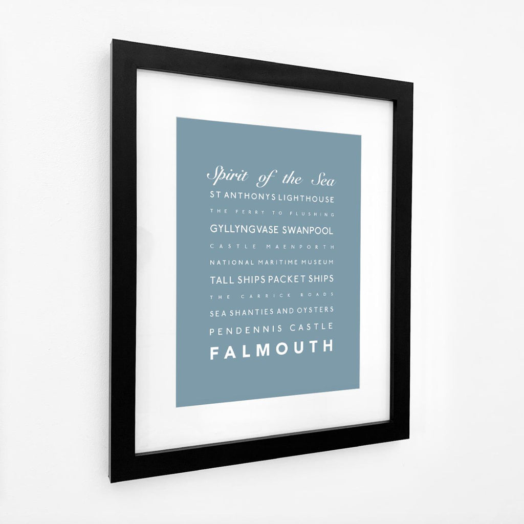Falmouth Typographic Print-SeaKisses