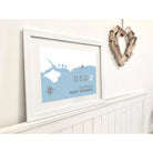 Ferring Coastal Map Print-SeaKisses