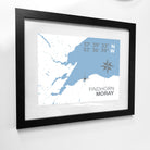 Findhorn Coastal Map Print-SeaKisses