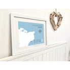 Folkestone Coastal Map Print-SeaKisses