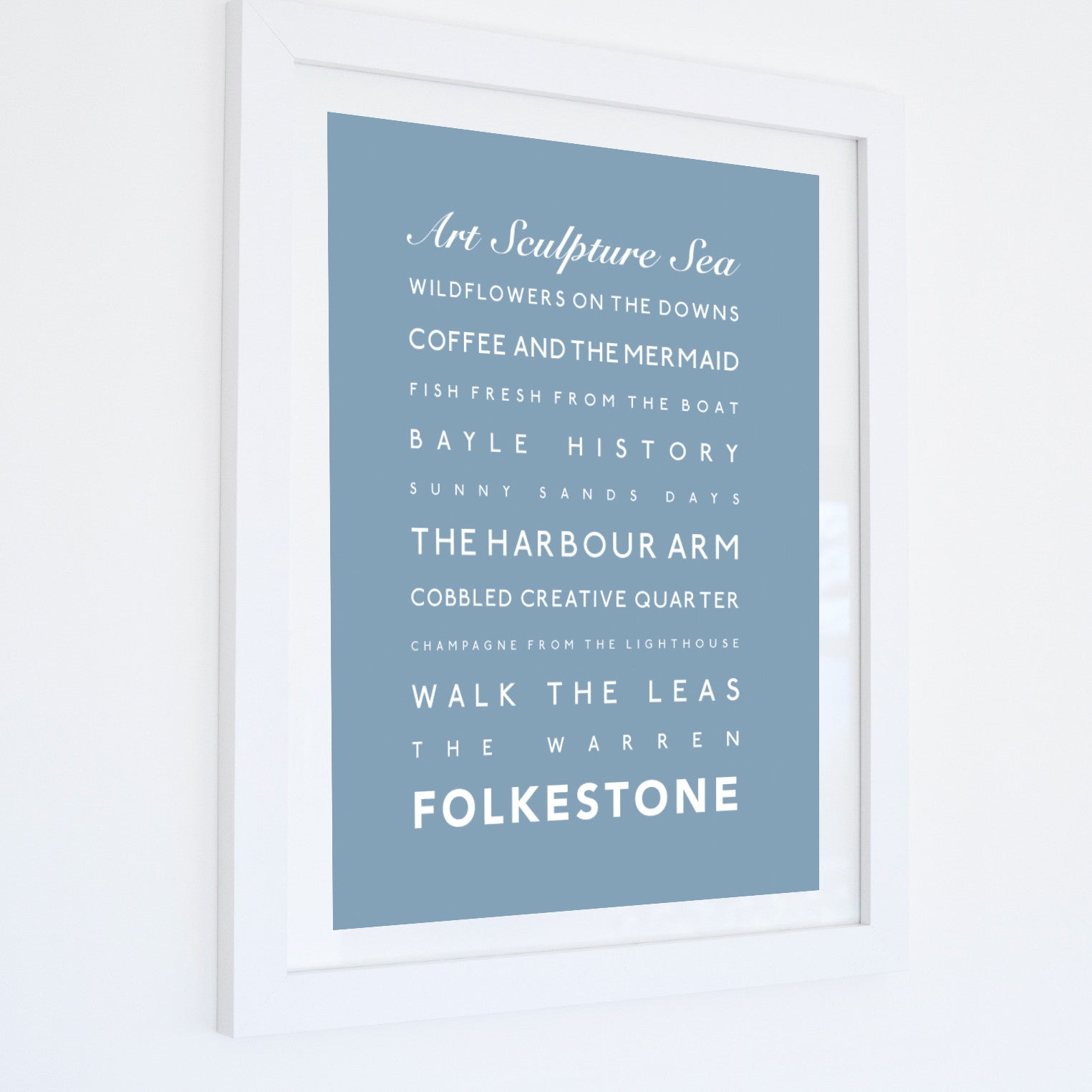 Folkestone Typographic Print-SeaKisses