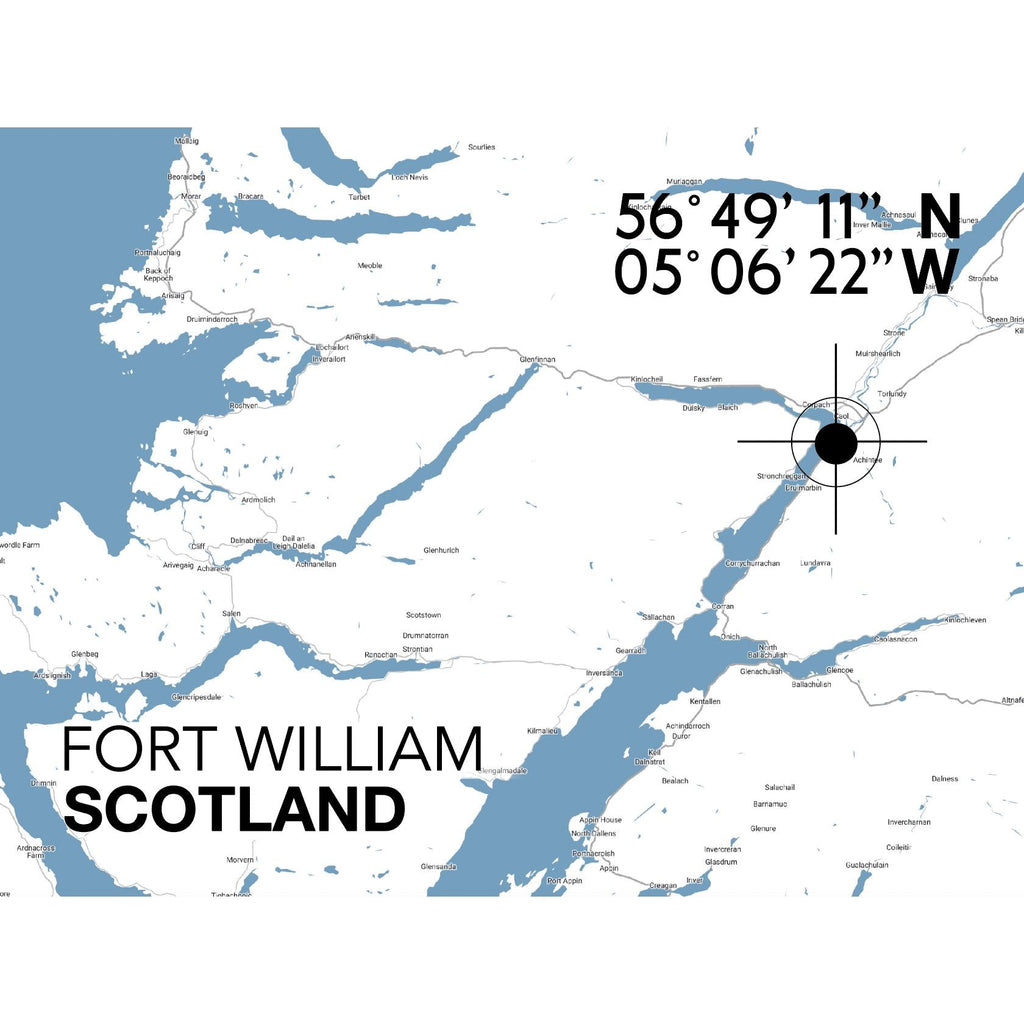 Fort William Landmark Map-SeaKisses
