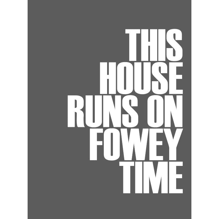 Fowey Time Typographic Print-SeaKisses