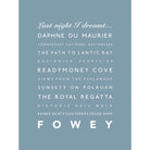 Fowey Typographic Print-SeaKisses