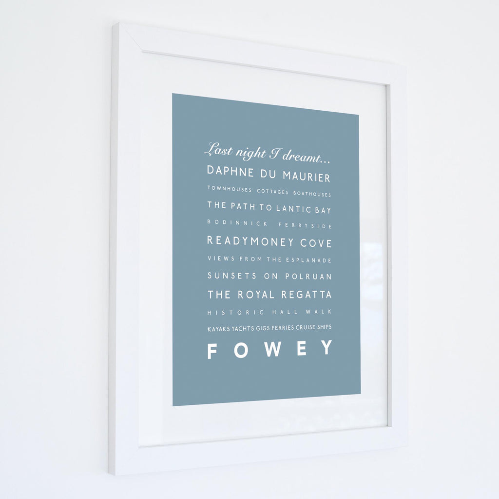 Fowey Typographic Print-SeaKisses