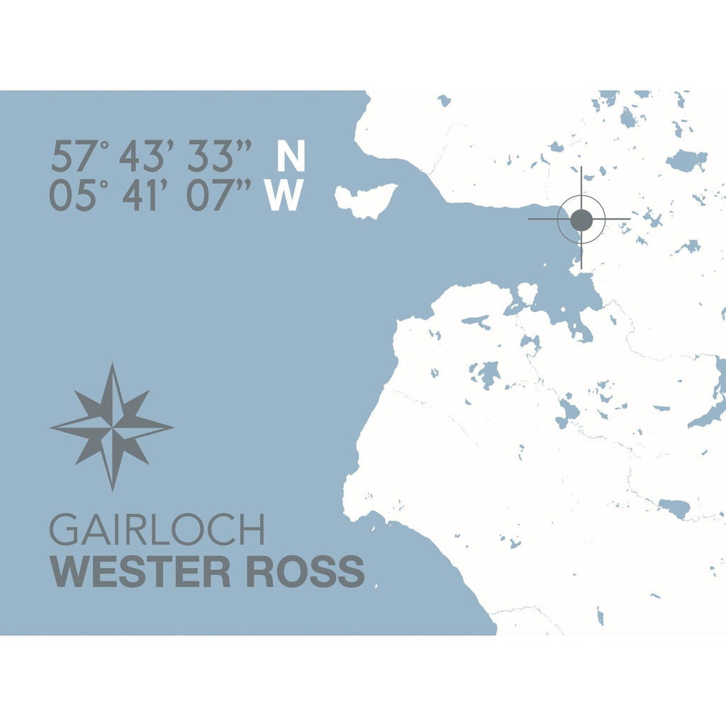Gairloch Coastal Map Print-SeaKisses