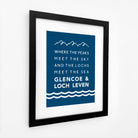 Glencoe and Loch Leven Typographic Print-SeaKisses