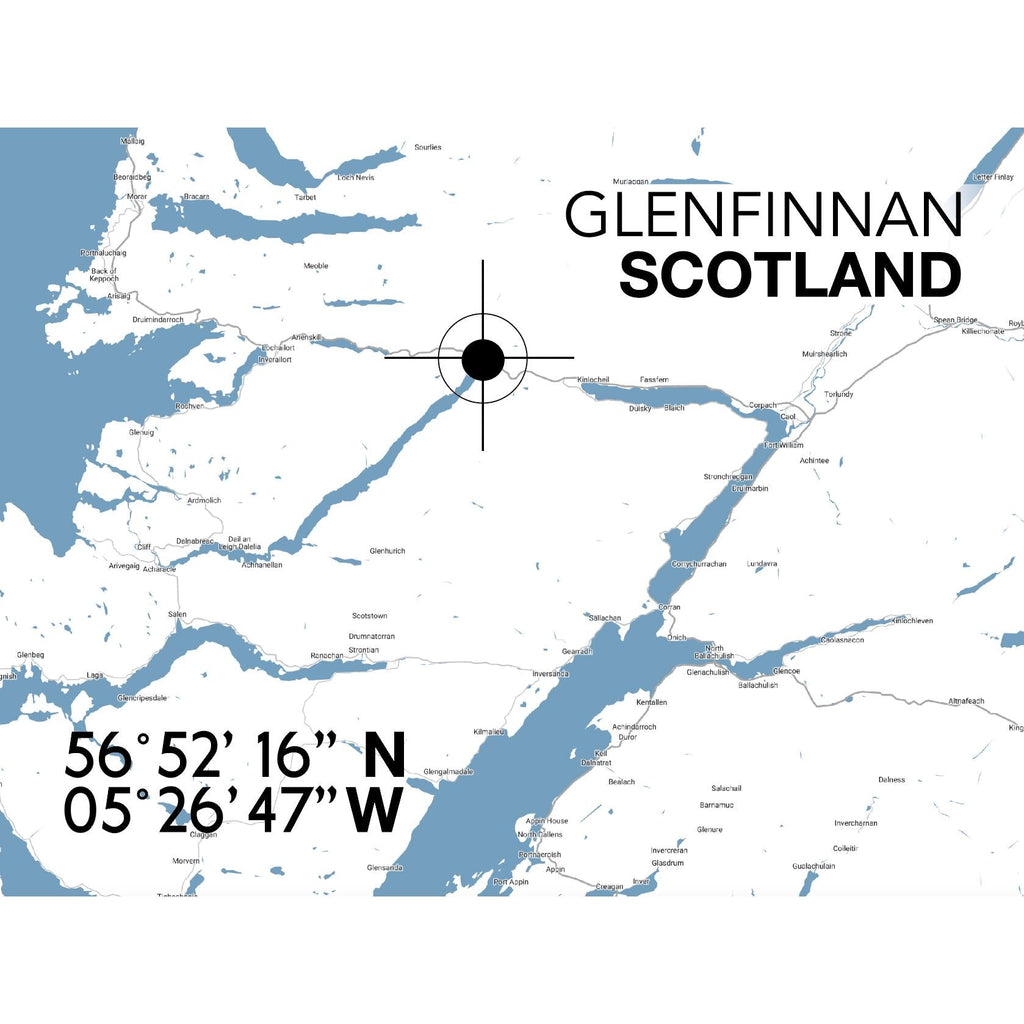 Glenfinnan Landmark Map-SeaKisses