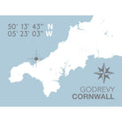 Godrevy Coastal Map Print-SeaKisses