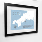 Gorran Haven Coastal Map Print-SeaKisses