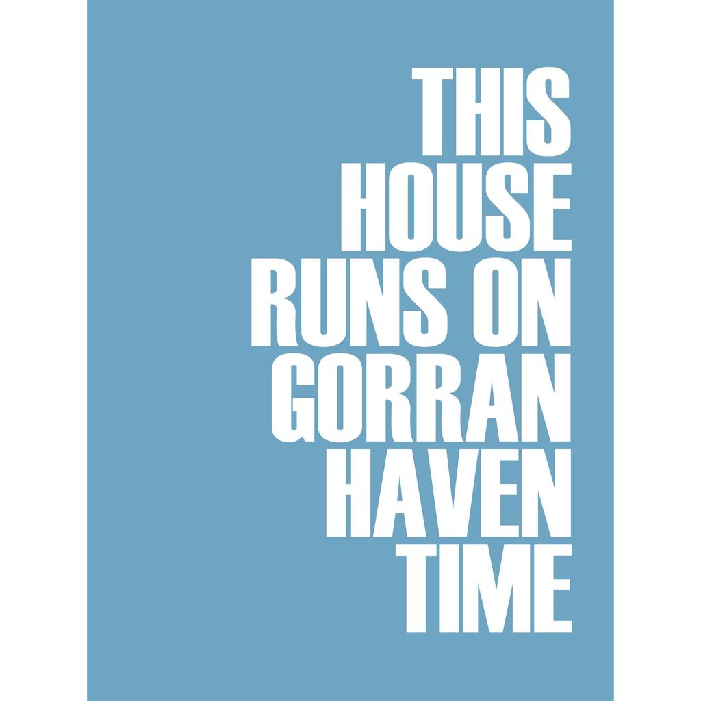 Gorran Haven Time Typographic Print - Coastal Wall Art /Poster-SeaKisses