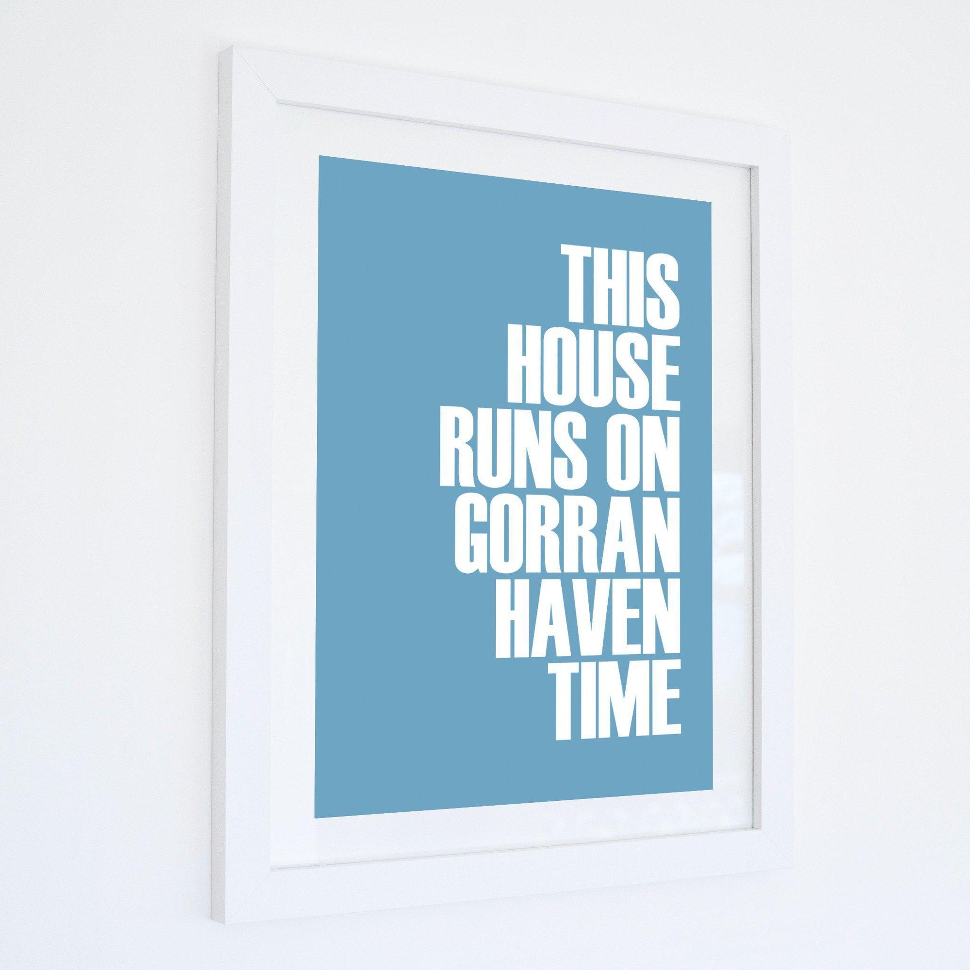 Gorran Haven Time Typographic Print-SeaKisses