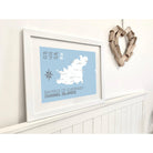 Guernsey Coastal Map Print-SeaKisses