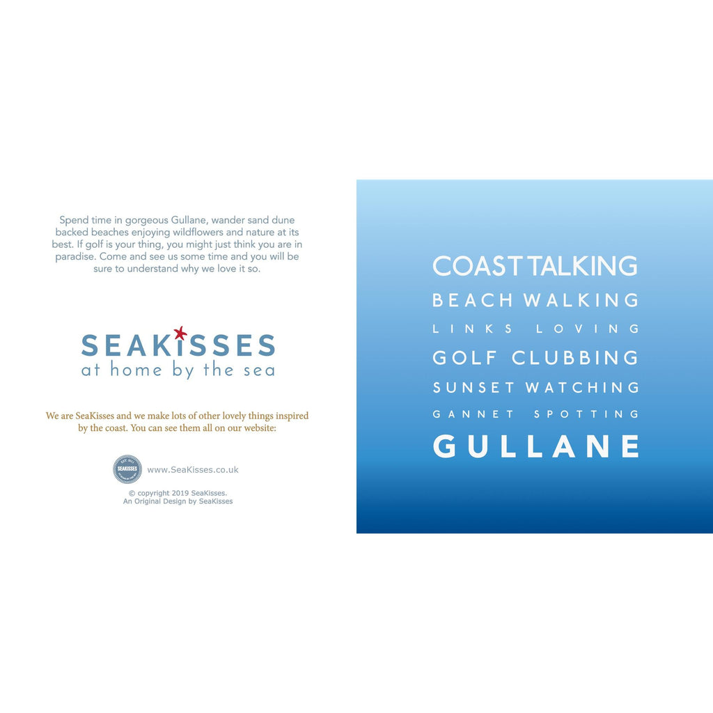 Gullane - Greeting Card-SeaKisses