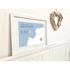 Hartland Quay Coastal Map Print-SeaKisses