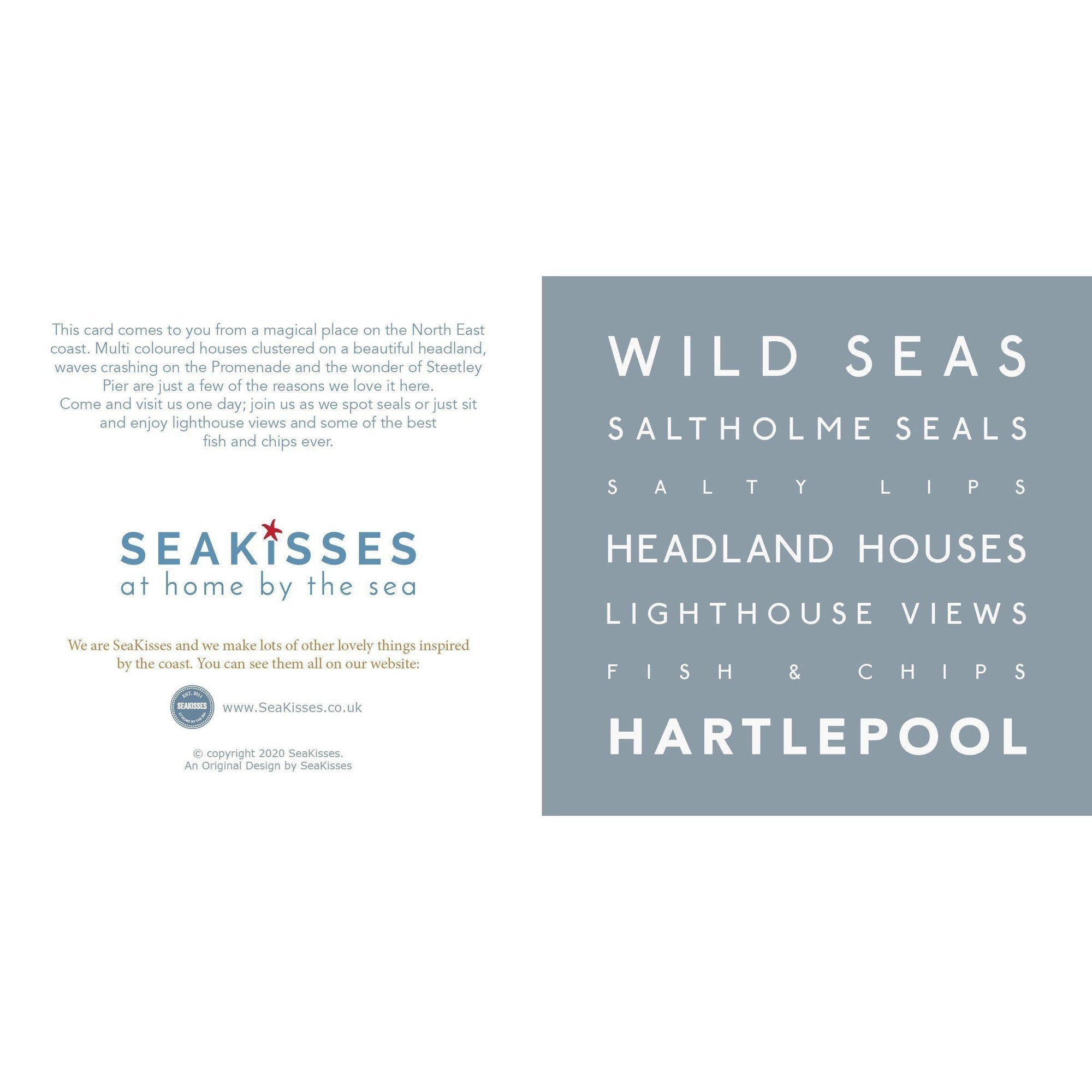 Hartlepool - Greeting Card-SeaKisses