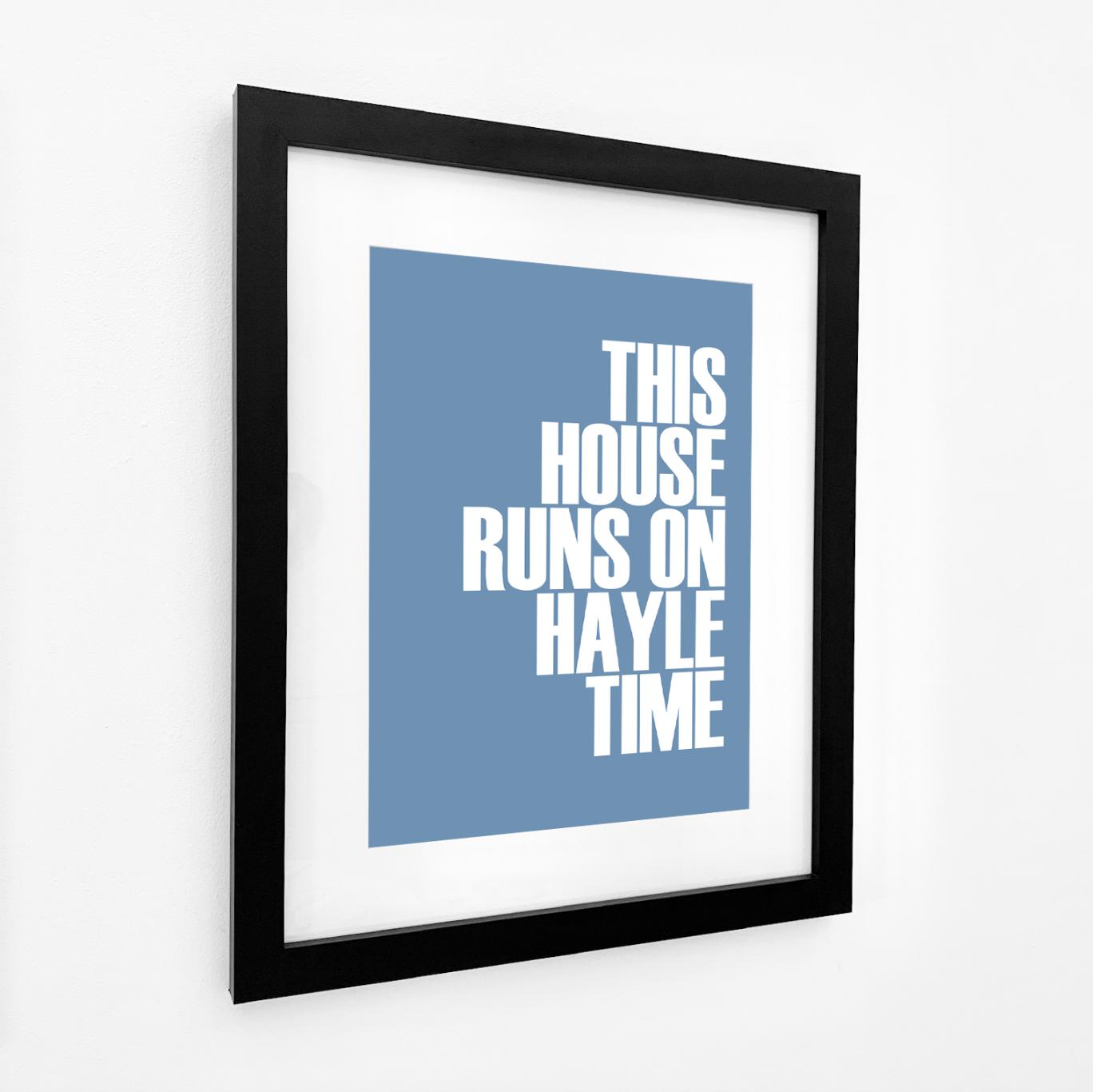 Hayle Time Typographic Print-SeaKisses