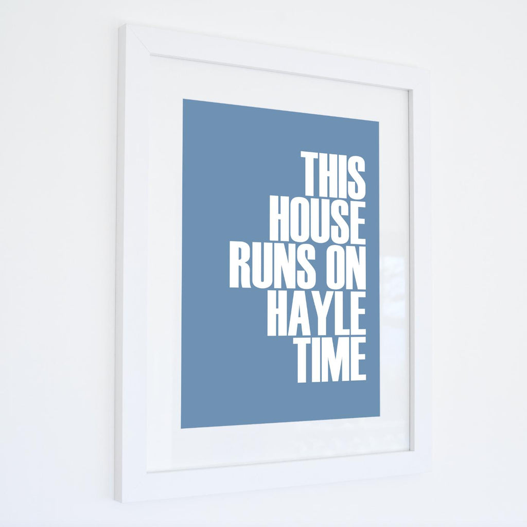 Hayle Time Typographic Print-SeaKisses