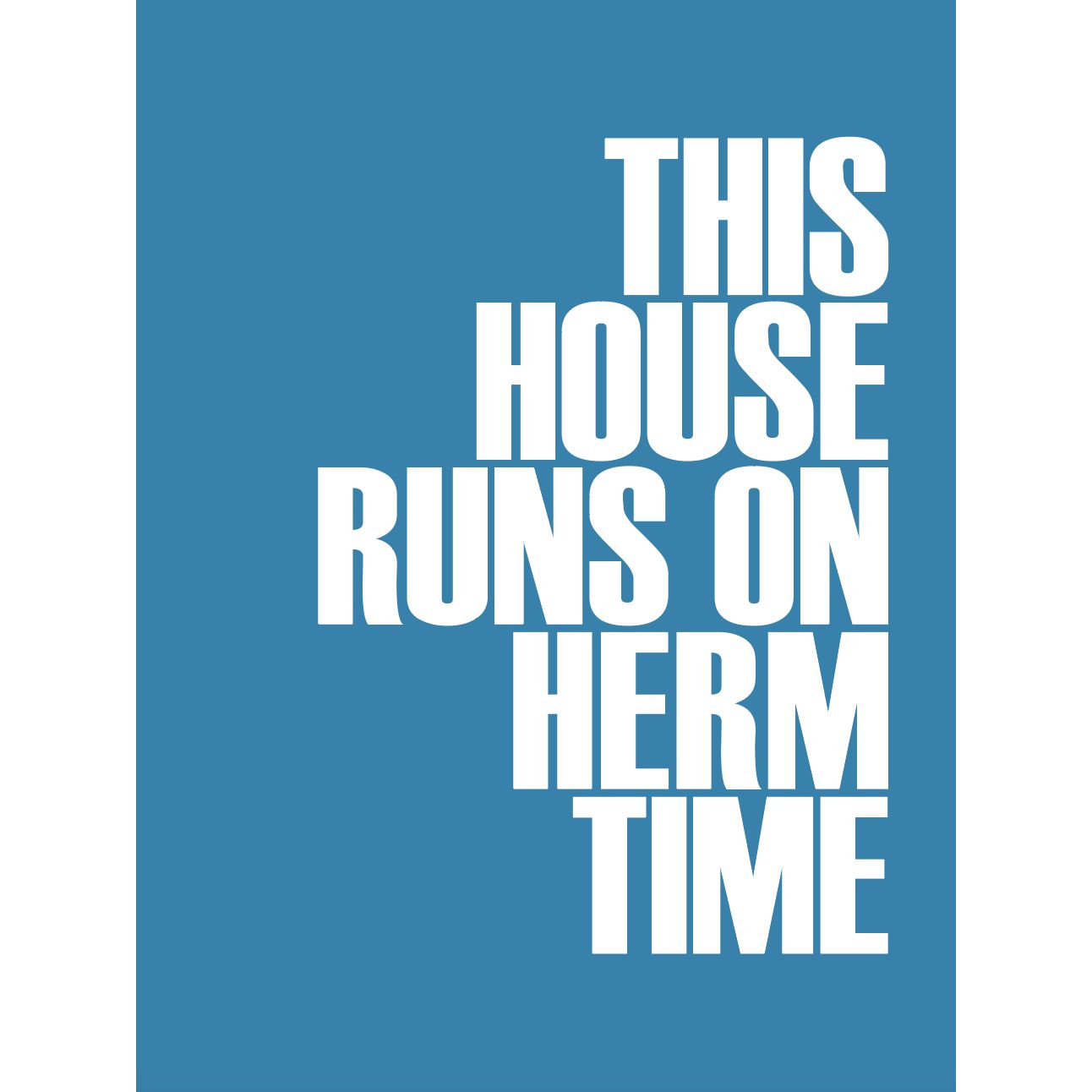 Herm Time Typographic Print-SeaKisses