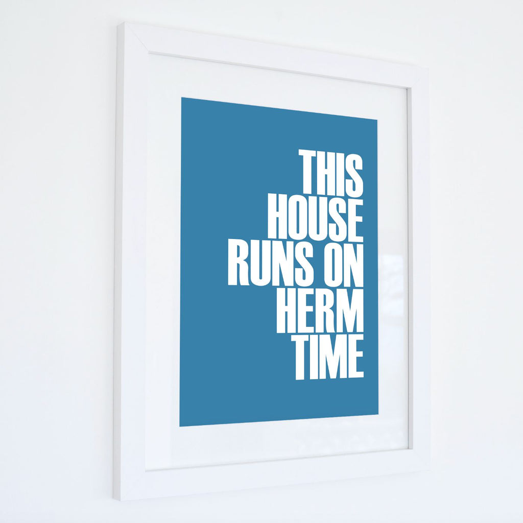 Herm Time Typographic Print-SeaKisses