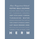 Herm Typographic Print-SeaKisses