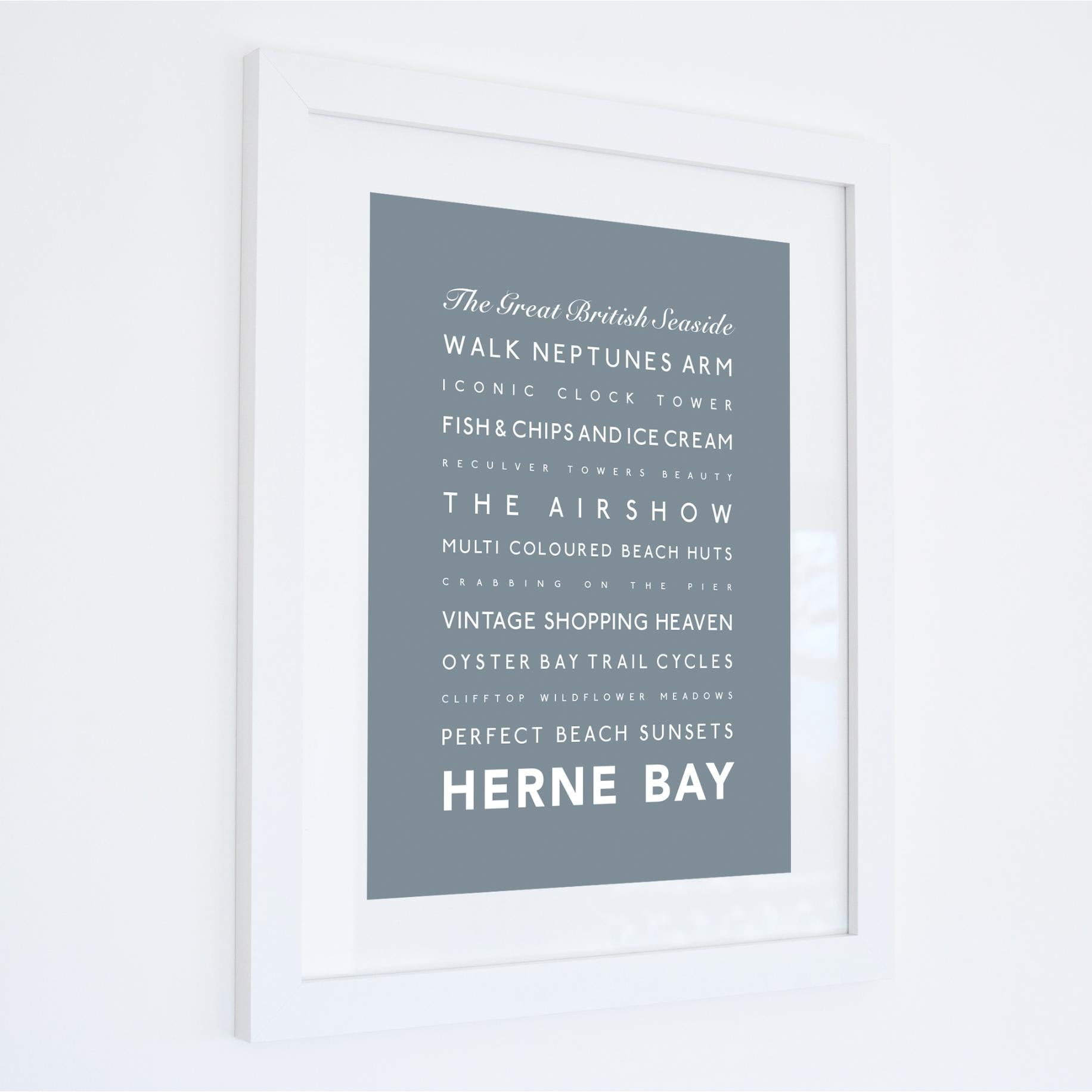 Herne Bay Typographic Print-SeaKisses