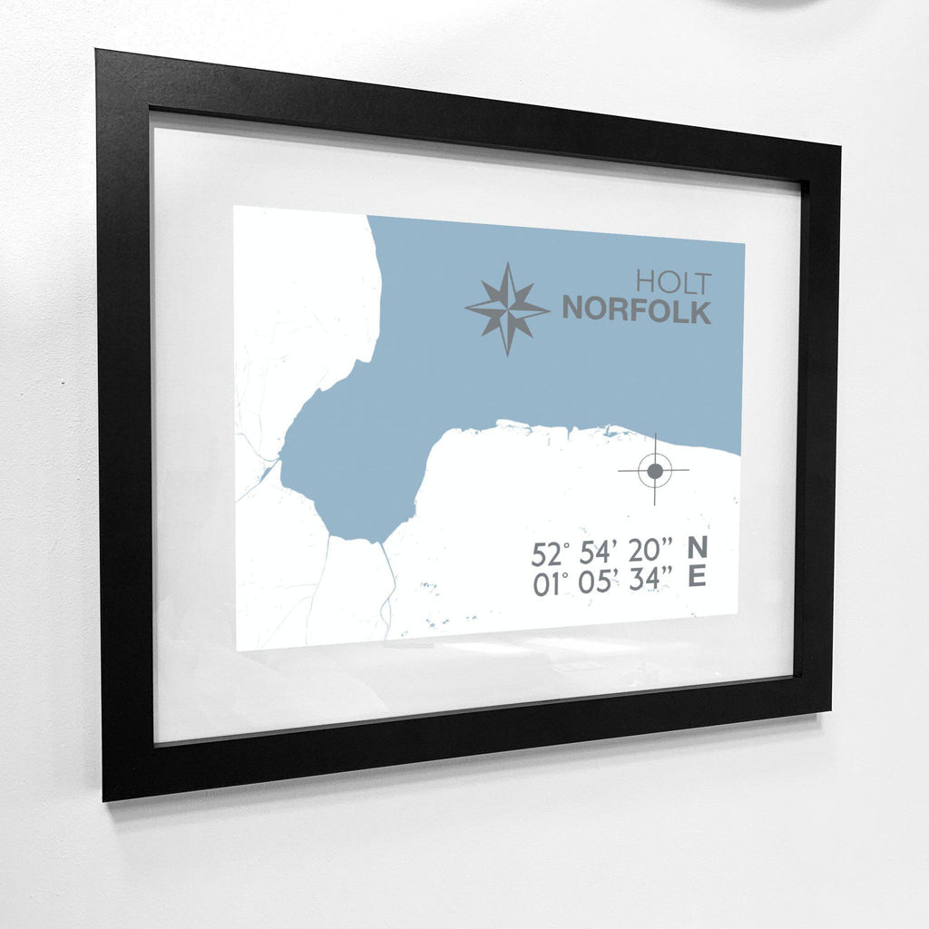 Holt Map Travel Print- Coastal Wall Art /Poster-SeaKisses