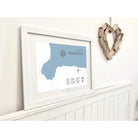 Holt Coastal Map Print-SeaKisses