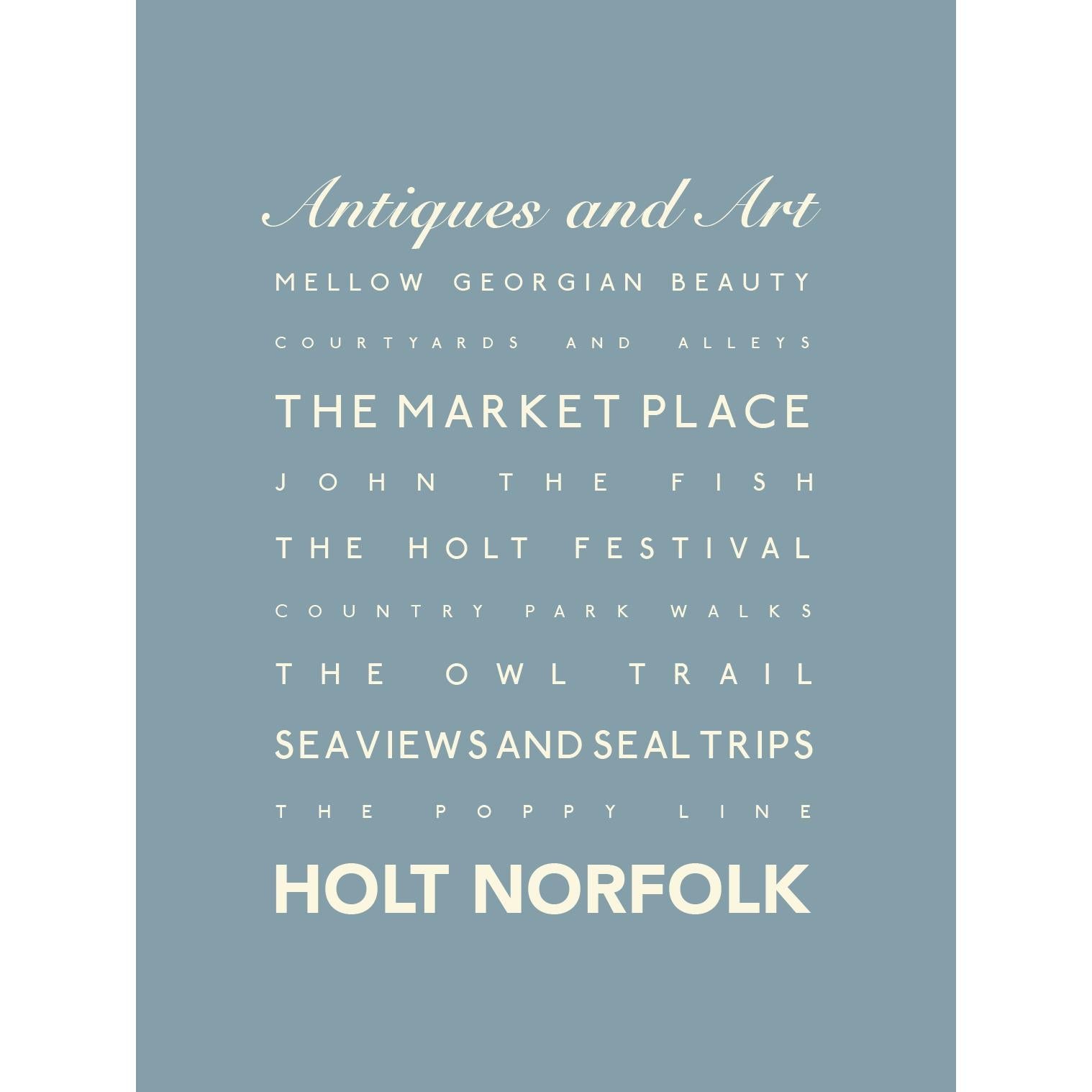 Holt Typographic Print-SeaKisses