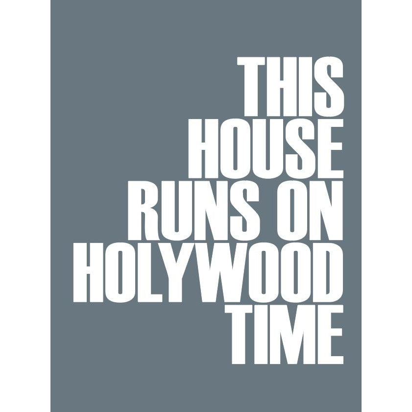 Holywood Time Typographic Print-SeaKisses