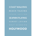 Holywood Typographic Print-SeaKisses