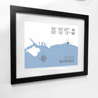 Hove Coastal Map Print-SeaKisses