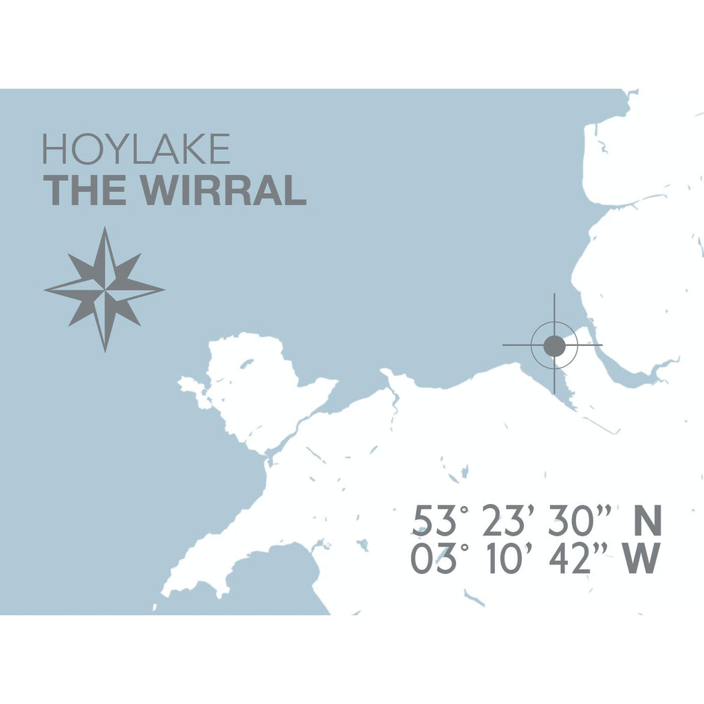Hoylake Map Travel Print - Coastal Wall Art /Poster-SeaKisses