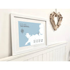 Hoylake Coastal Map Print-SeaKisses