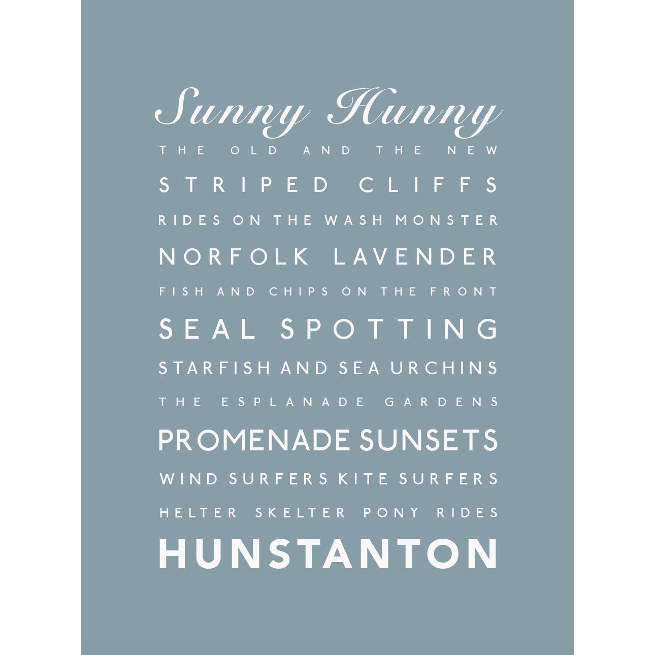 Hunstanton Typographic Print-SeaKisses