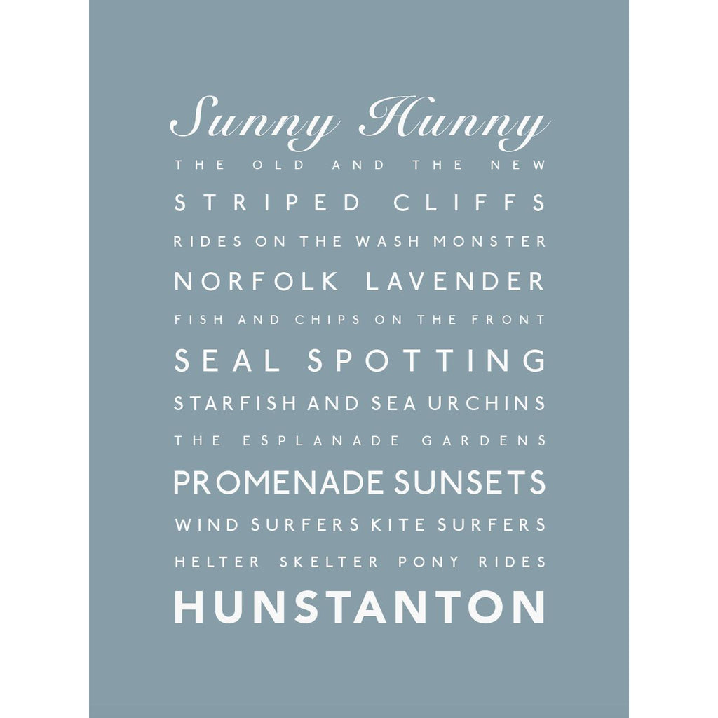Hunstanton Typographic Print-SeaKisses