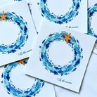 SeaLife Wreath Christmas Card-SeaKisses