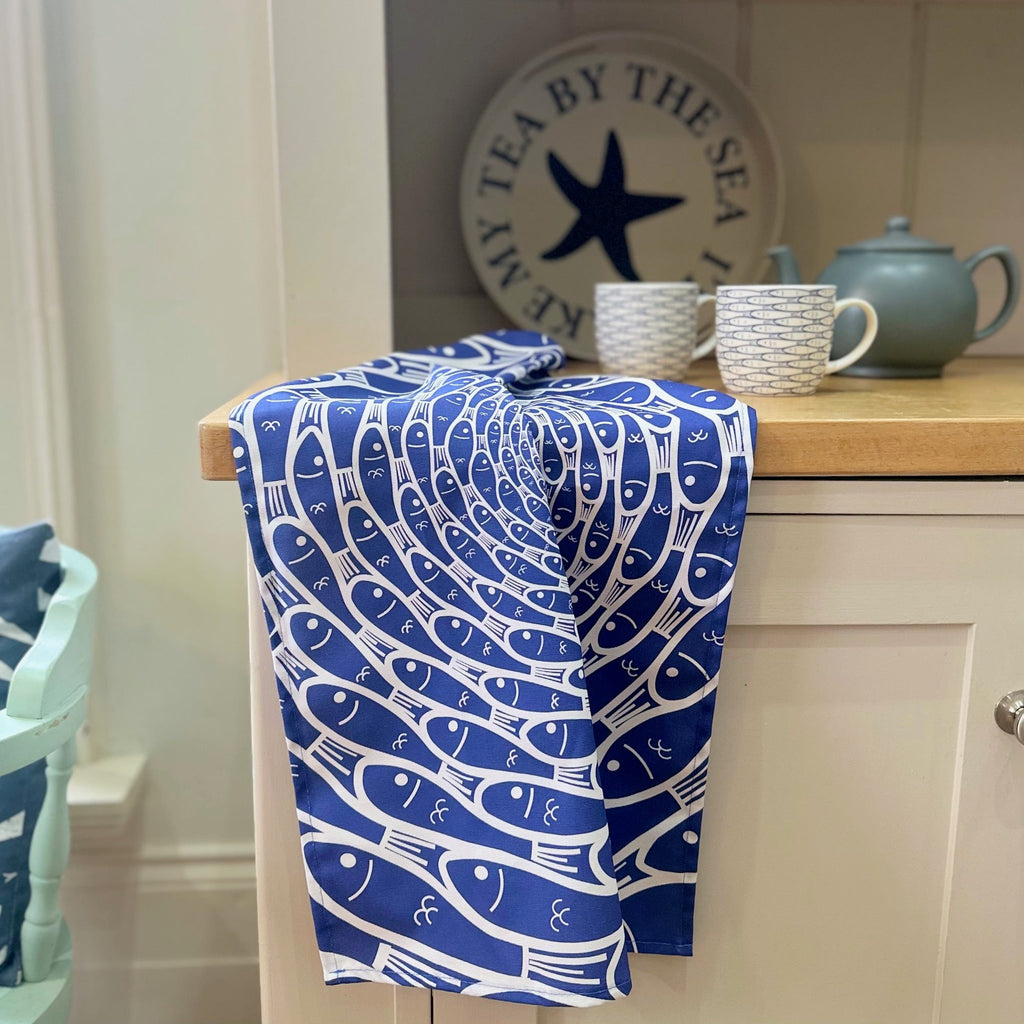 Pilchard Pool Tea Towel-SeaKisses