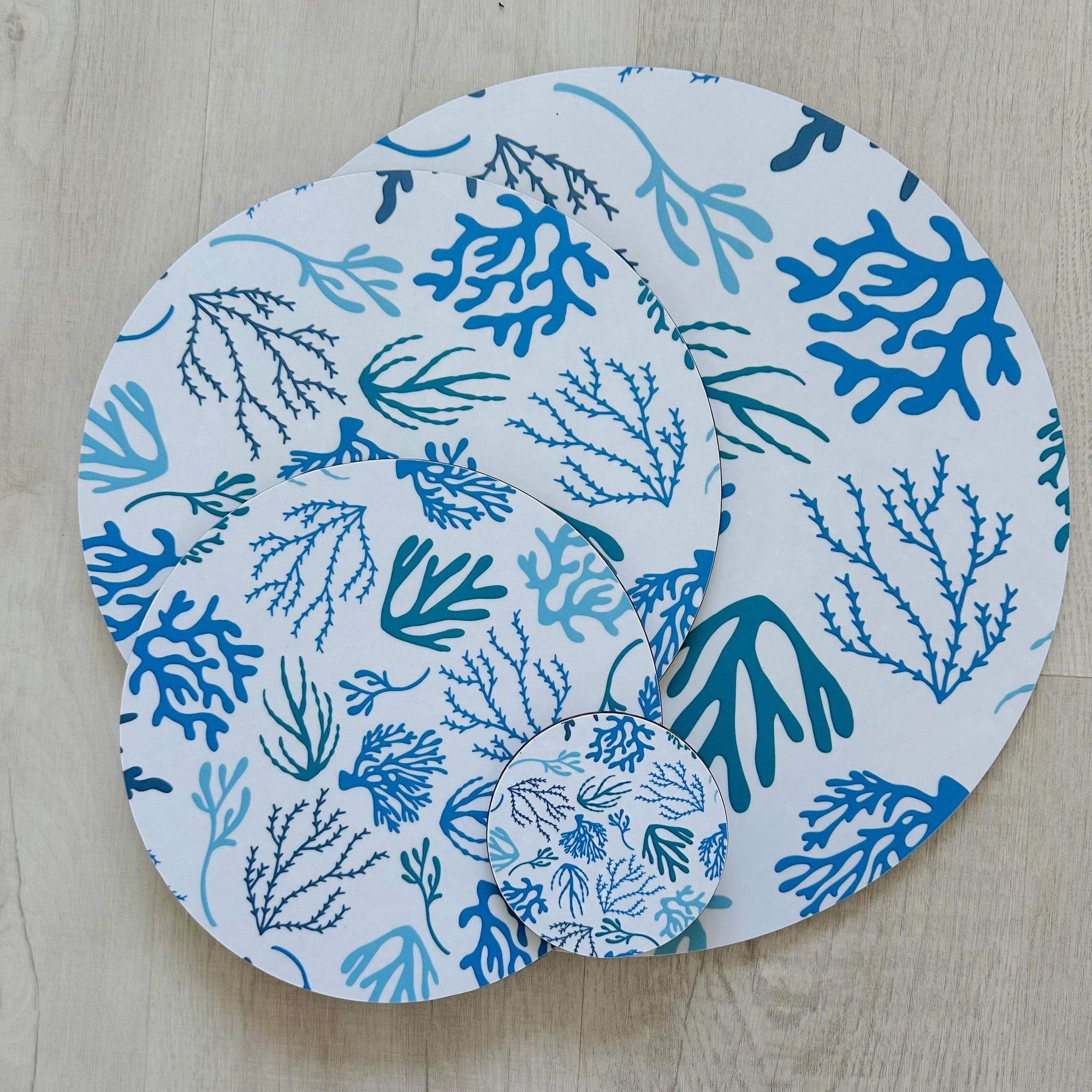 Coral Extra Large Serving Mat-SeaKisses