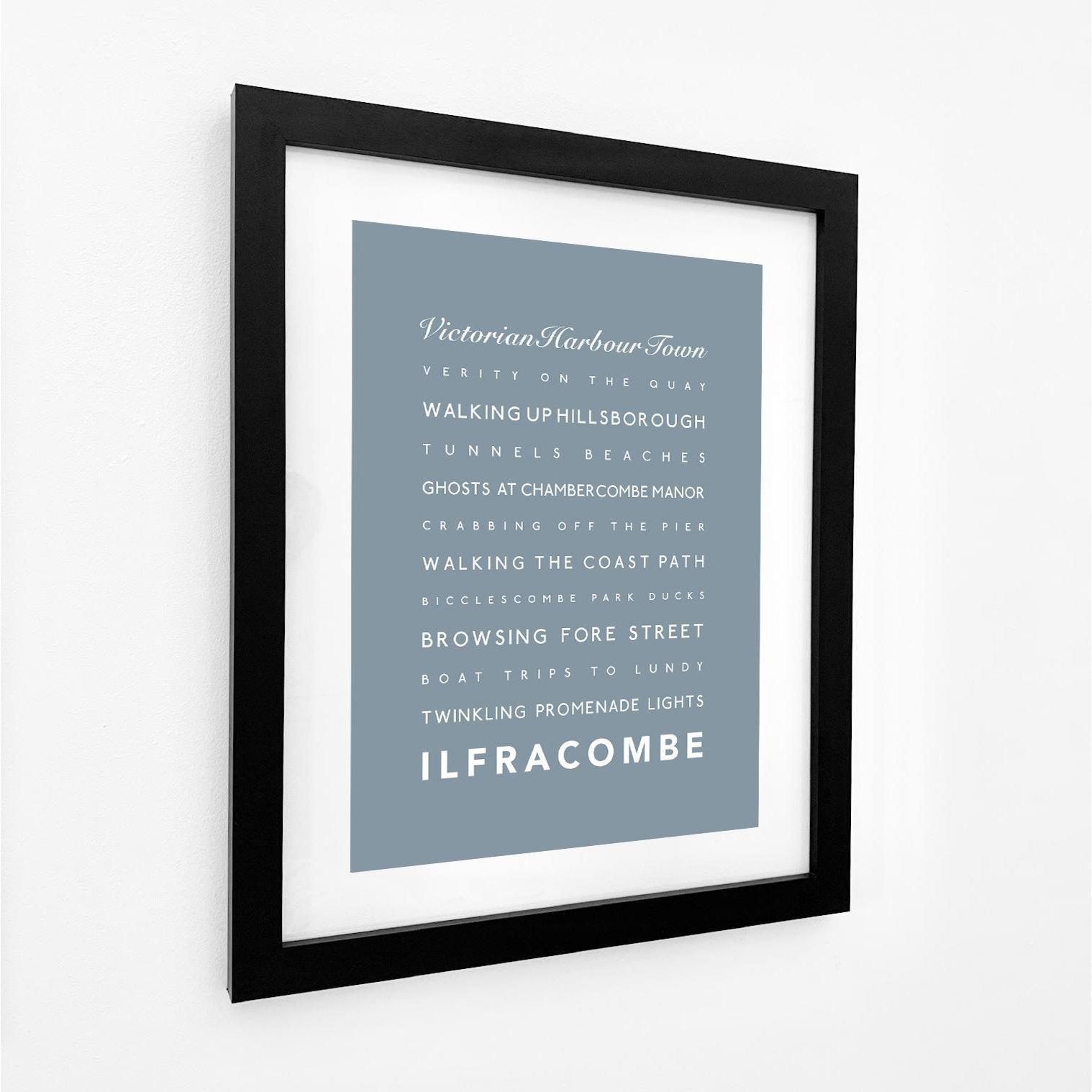 Ilfracombe Typographic Print-SeaKisses