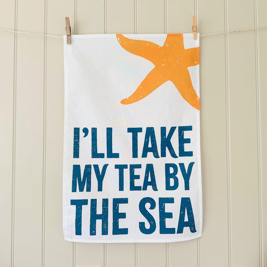 I'll Take my Tea by The Sea Tea Towel-SeaKisses