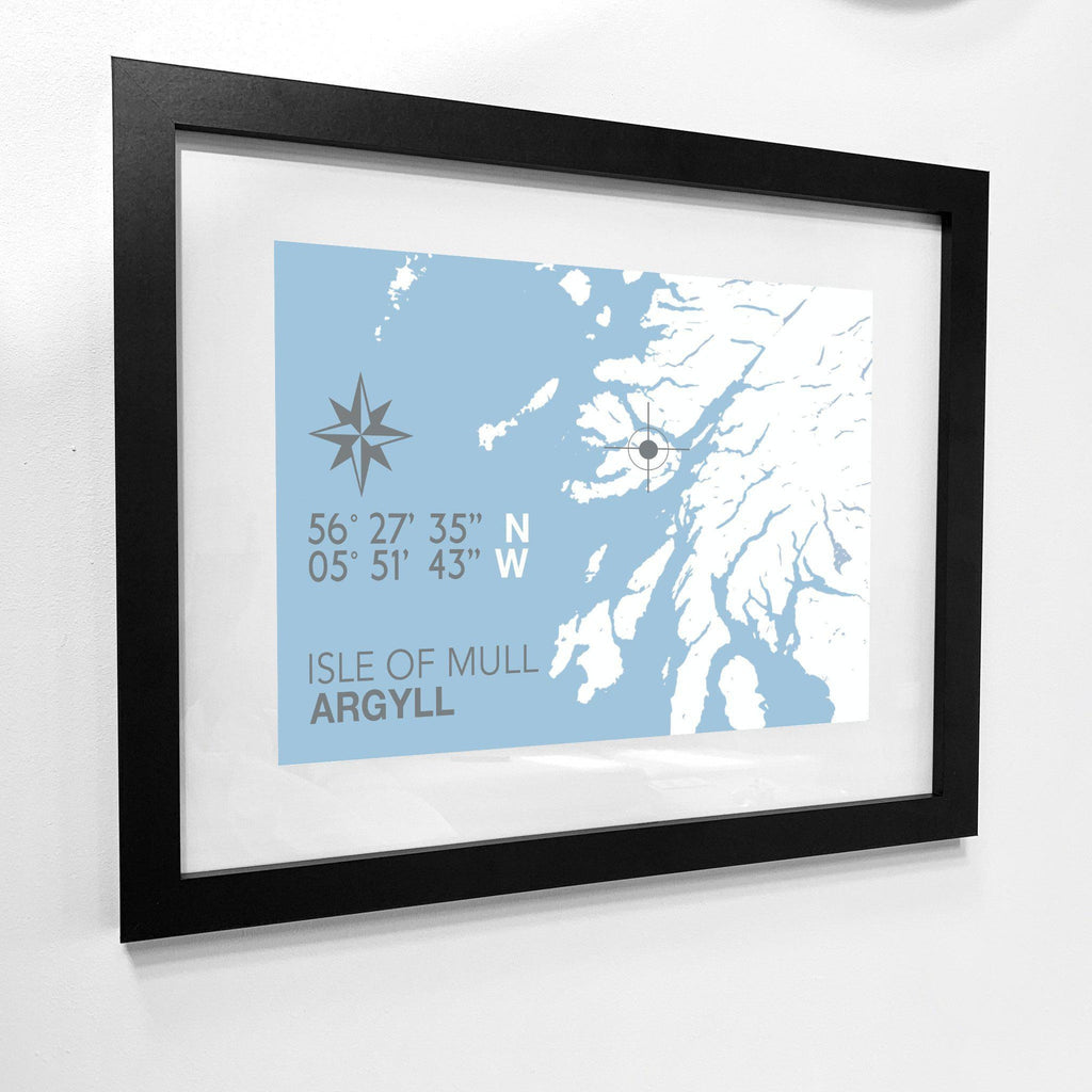 Isle of Mull Coastal Map Print-SeaKisses