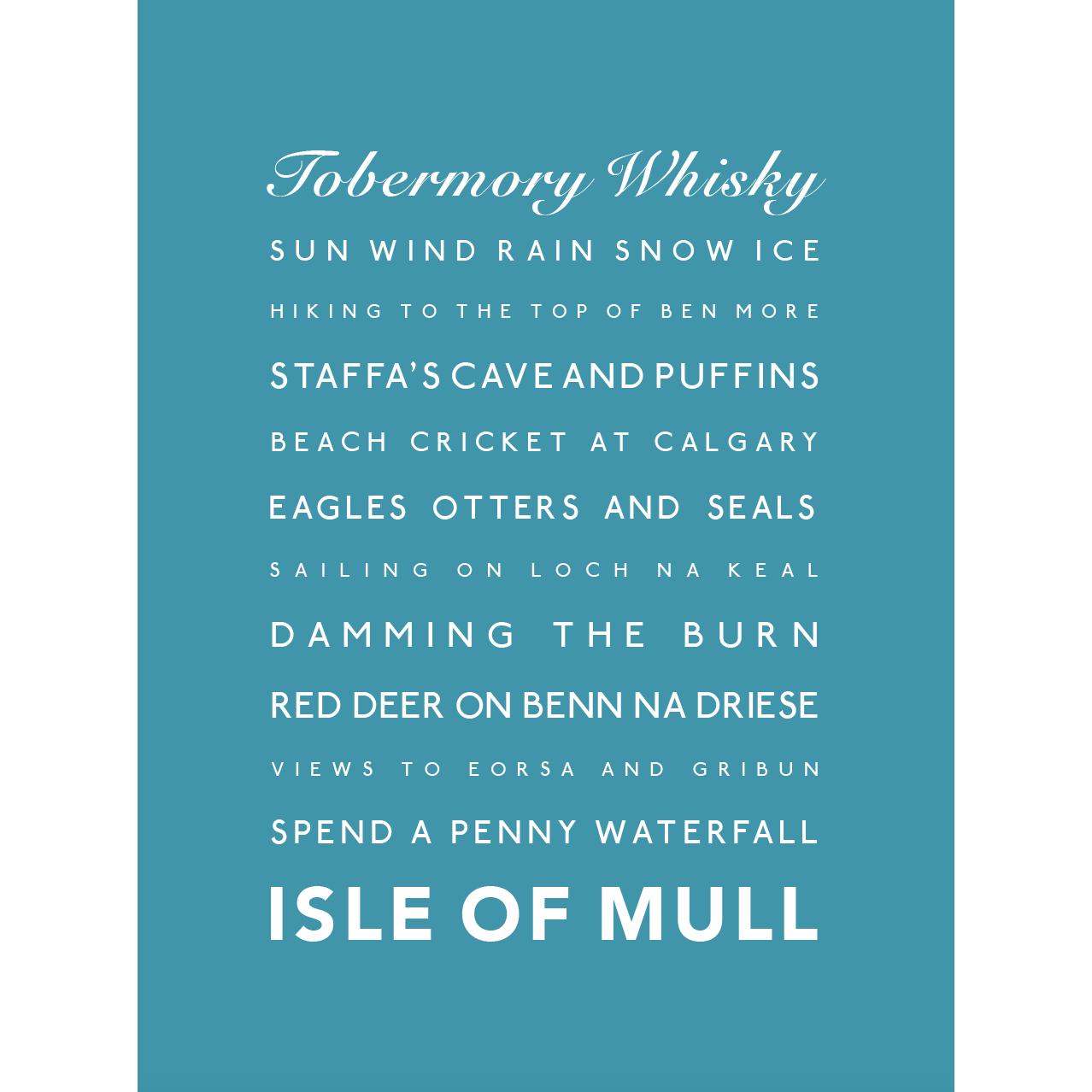 Isle of Mull Typographic Print-SeaKisses