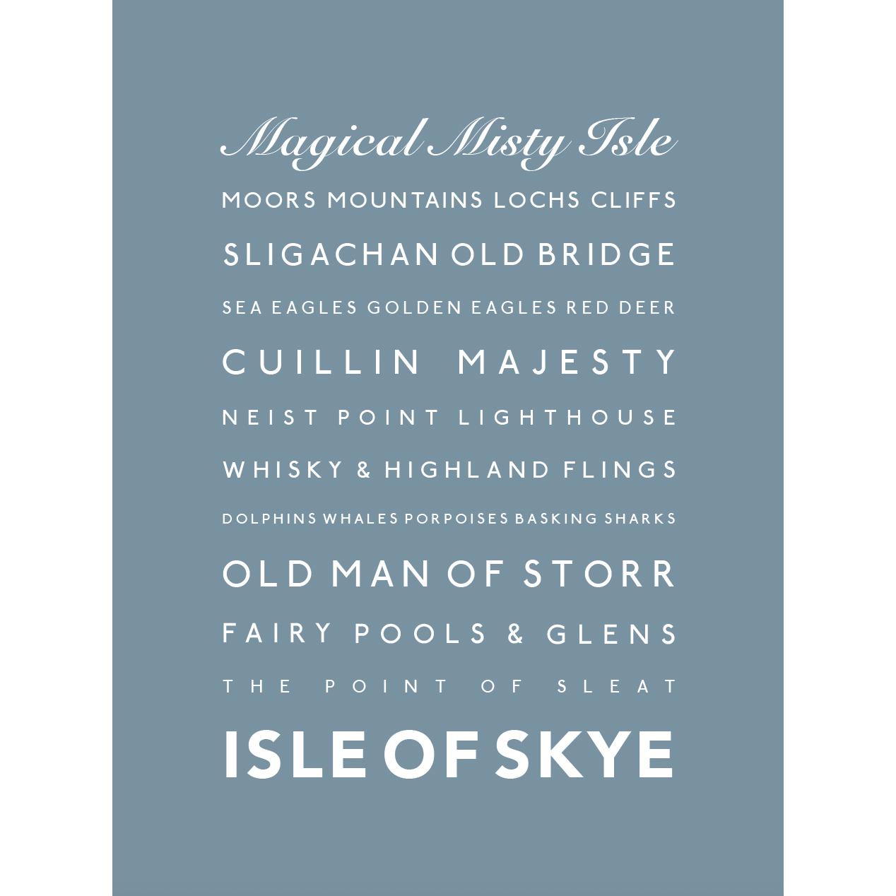 Isle of Skye Typographic Print-SeaKisses