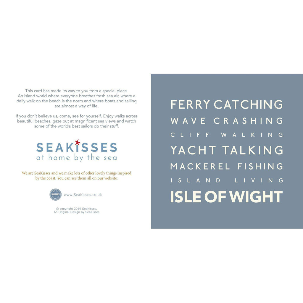 Isle of Wight - Greeting Card-SeaKisses